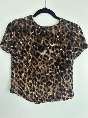 Alice + Olivia Leopard Top